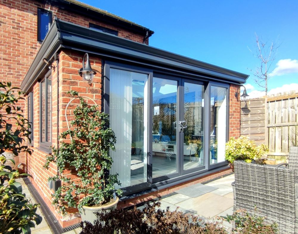 orangery with french doors