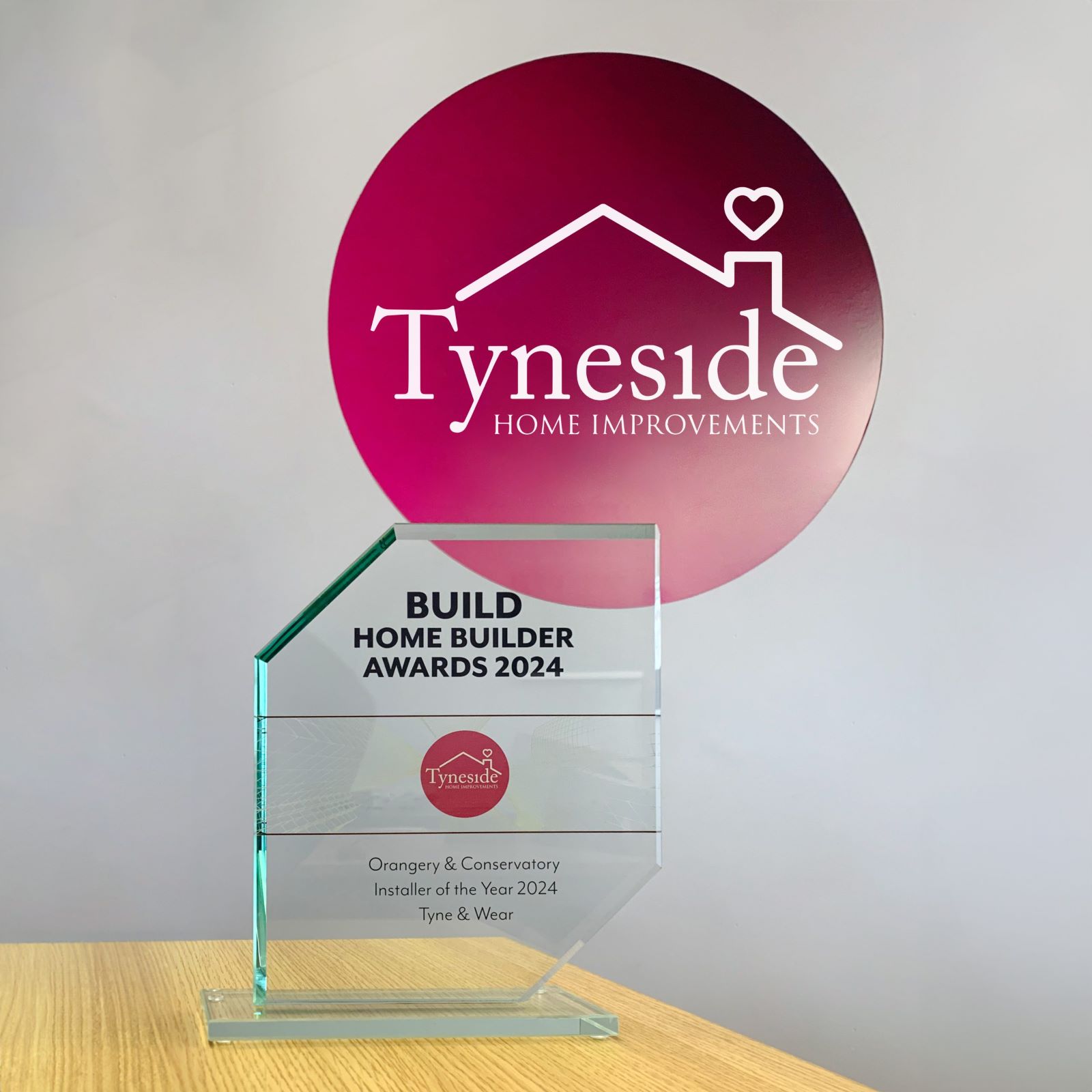 build home builder awards 2024 - orangery & conservatory installer of the year 2024 tyne & wear - tyneside home improvements